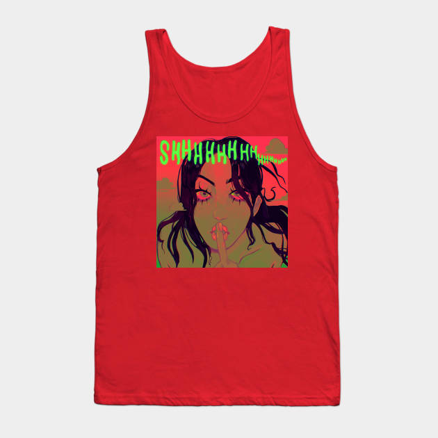 Shhhh Tank Top by snowpiart